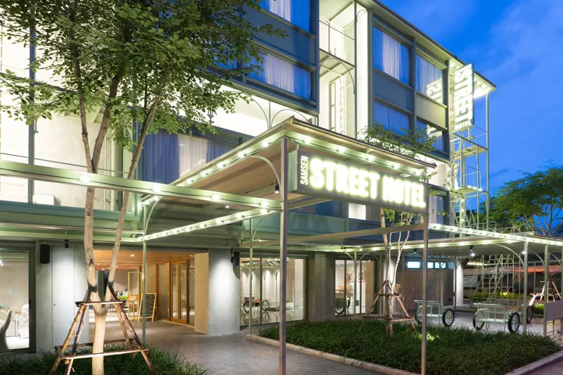 Bangkok-Samsen Street and CHAT Architects Hotel in Bangkok, a Forest Garden in the City