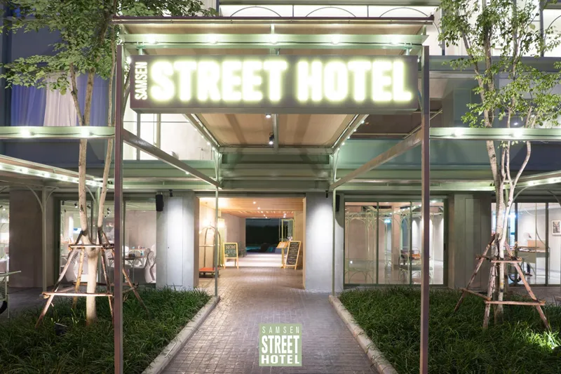 Bangkok-Samsen Street and CHAT Architects Hotel in Bangkok, a Forest Garden in the City
