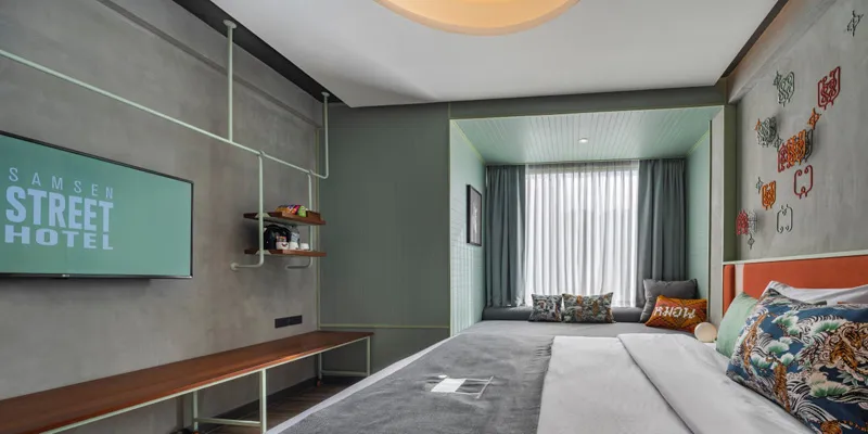 Bangkok-Samsen Street and CHAT Architects Hotel in Bangkok, a Forest Garden in the City
