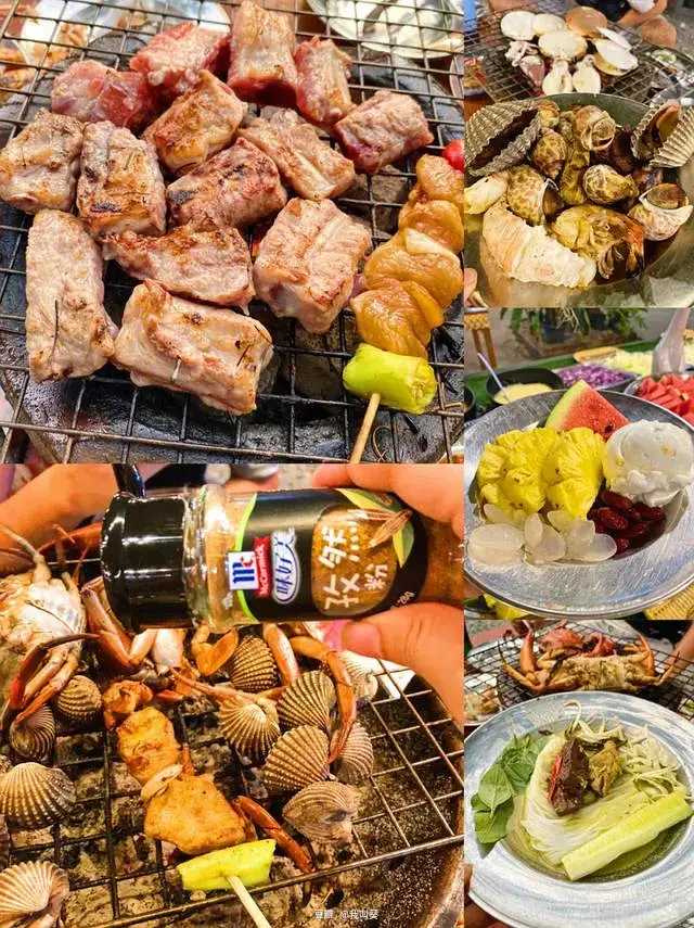 Pattaya-Unlimited seafood buffet barbecue for less than 15 dollars, I really love it in Pattaya, Thailand