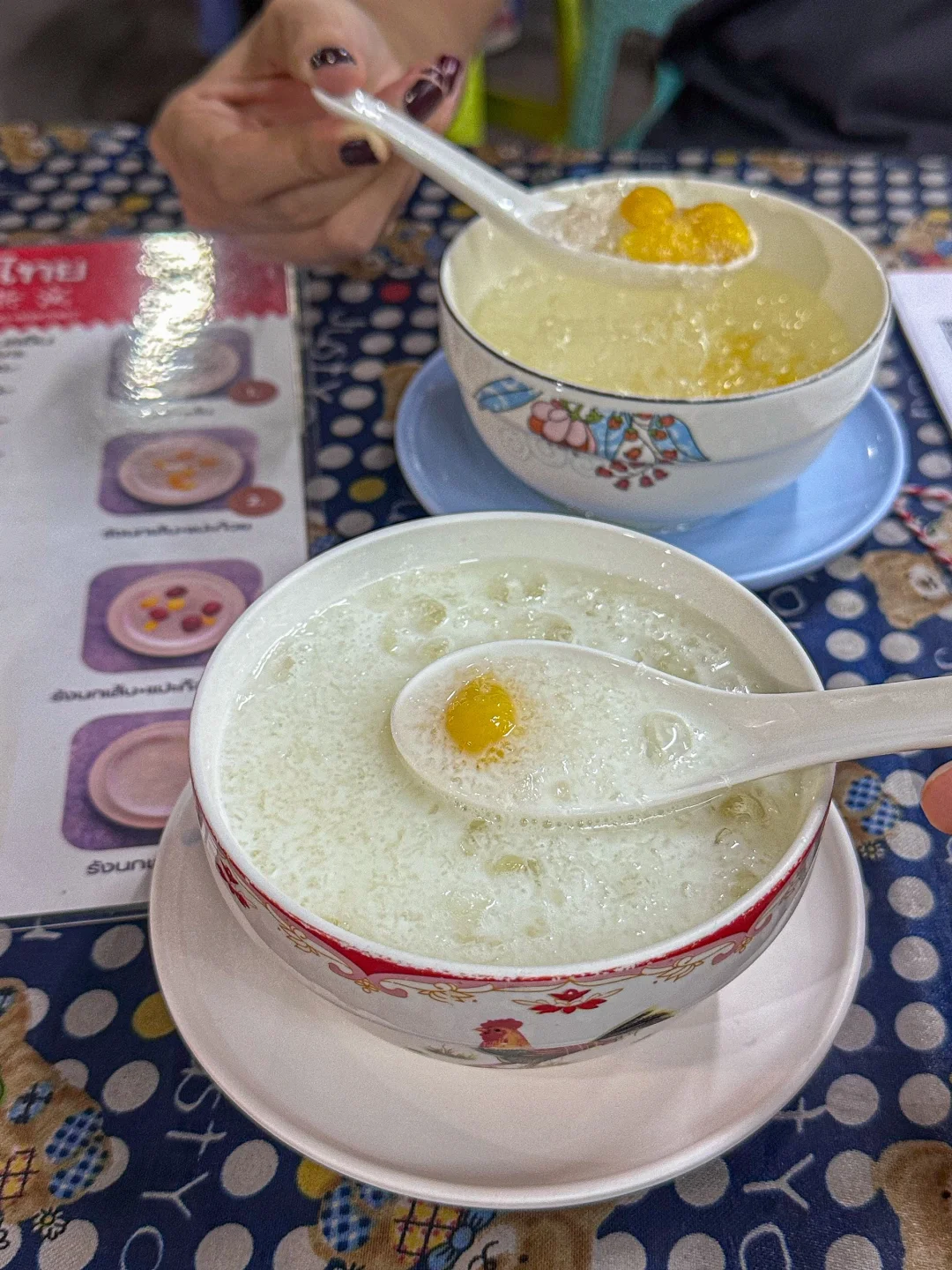 Chiang Mai-Chiang Mai food: nai to congee shop, ongtong, We la dee cafe & restaurant (Michelin), chef den seafood