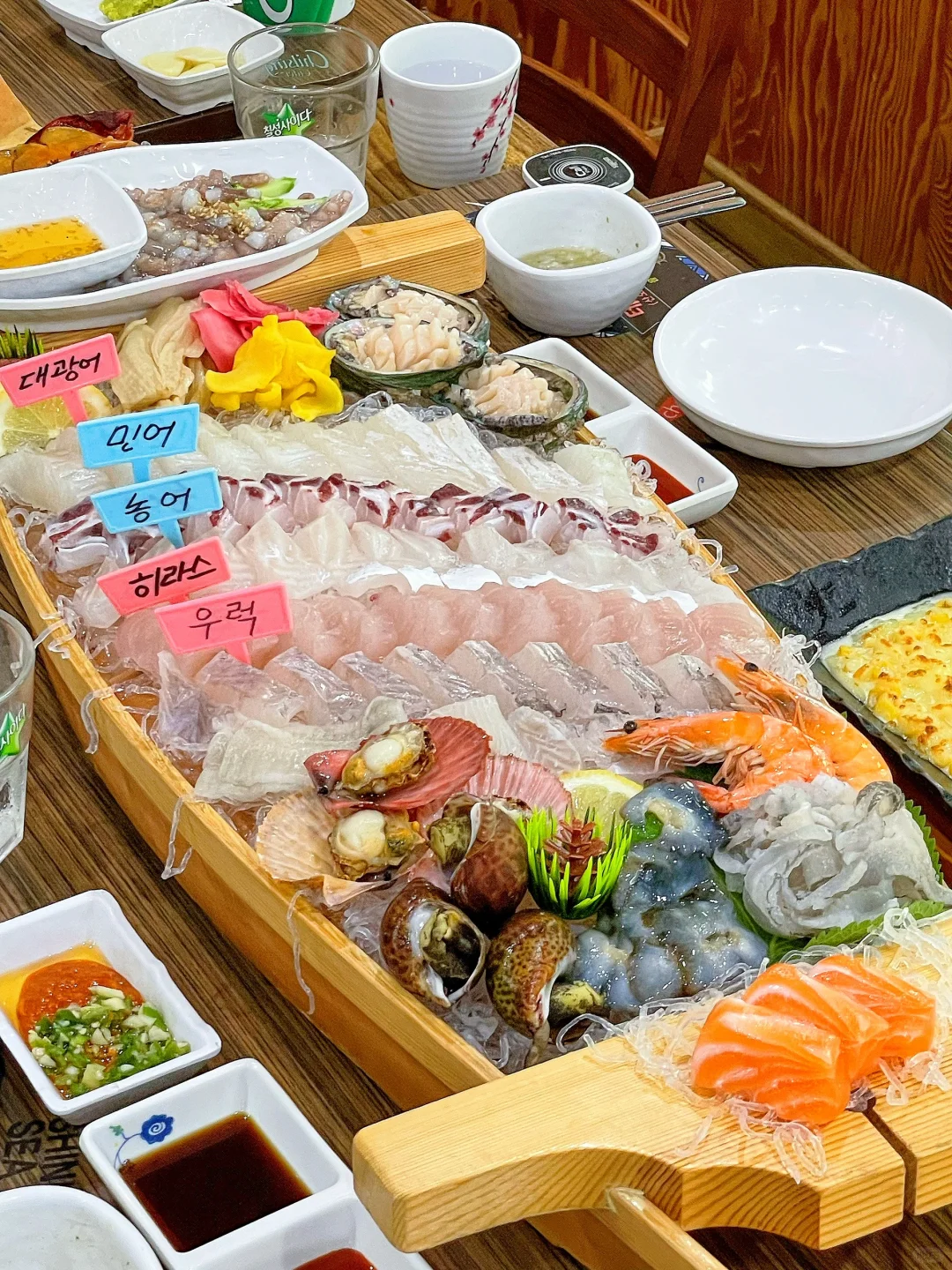 Seoul-『바다횟집』Sea Sashimi Restaurant，The cheapest and largest sashimi shop I’ve ever eaten at