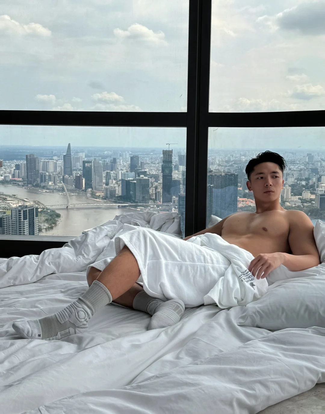 Ho Chi Minh-Landmark 81 City Center Marriott Hotel, high-altitude city view