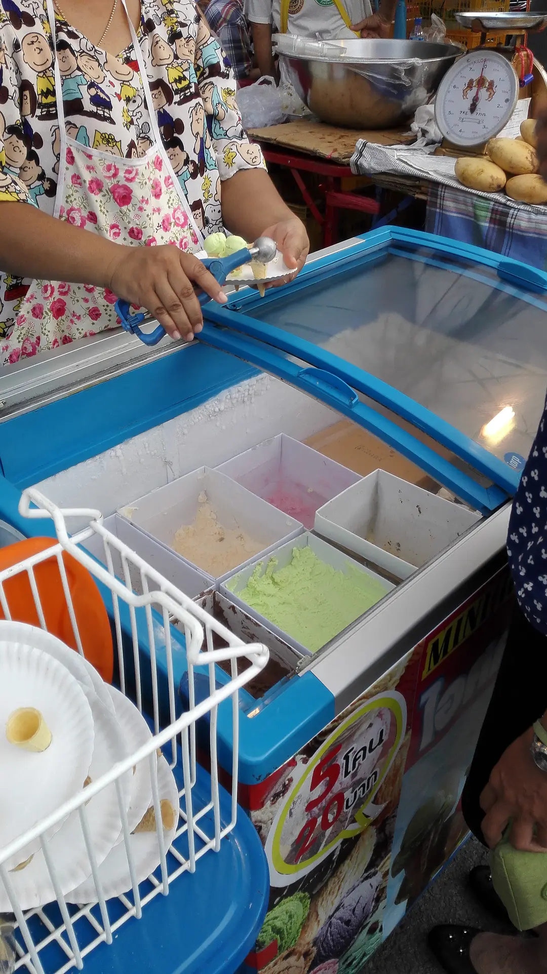 Krabi-Night market in Krabi Island, Thailand, a paradise for gourmet food