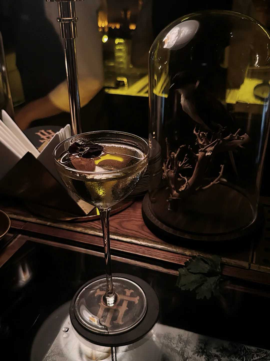 Hanoi-The Haflington Bar in Hanoi, Vietnam, with museum-style decoration