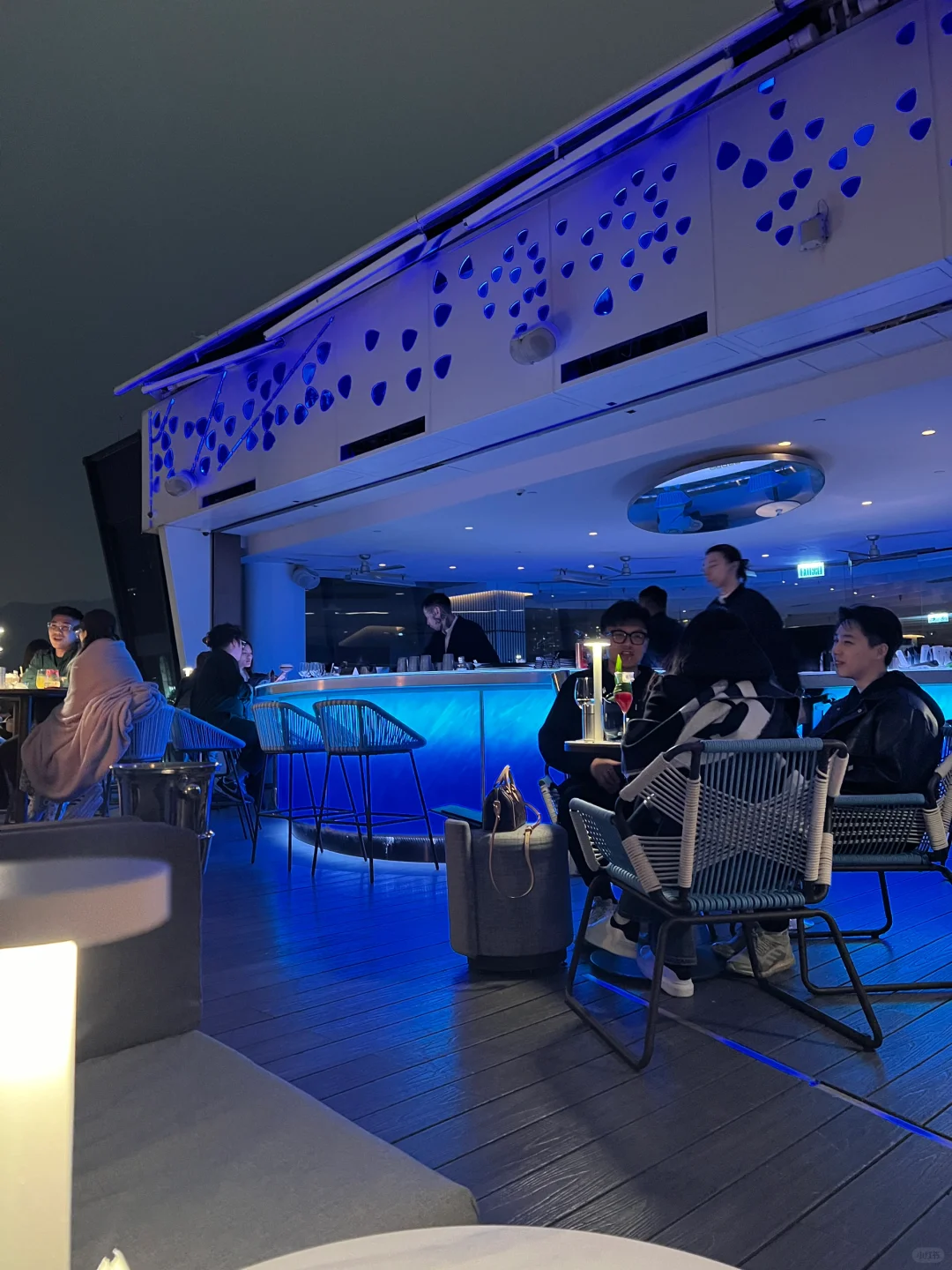 Hong kong-Open-air bar in Causeway Bay, Hong Kong, 27th floor of the Park Lane Hotel