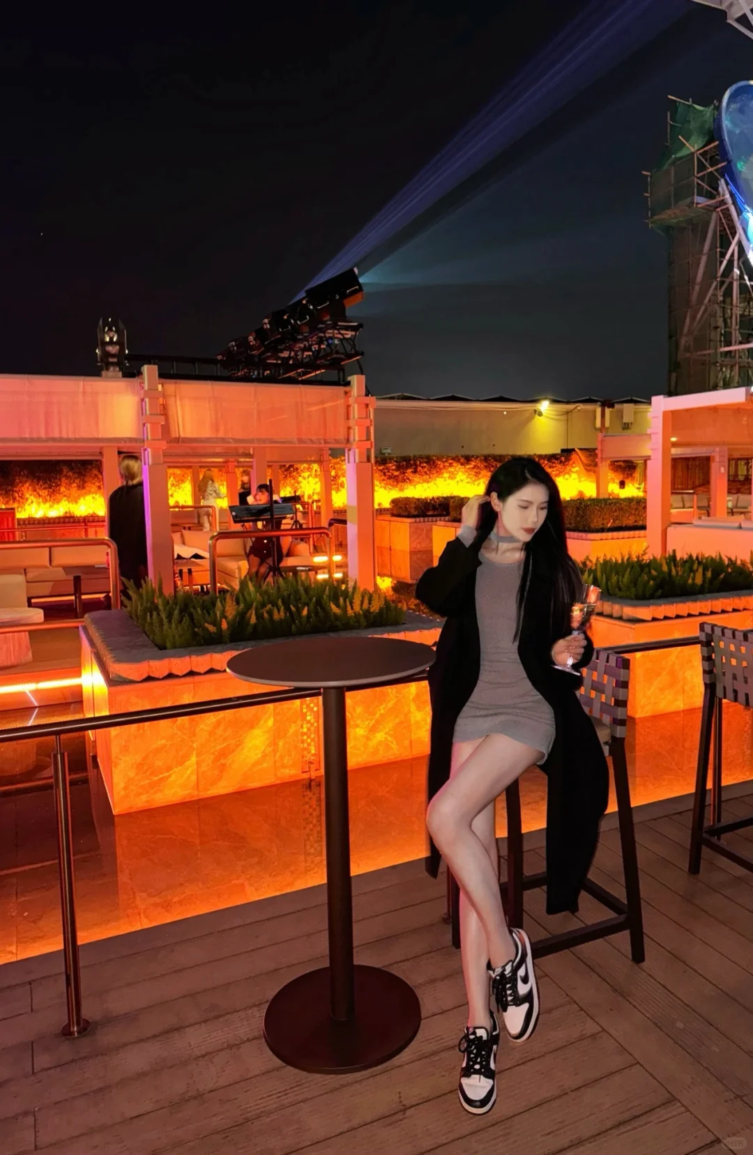 Macao-Macau Studio City Bar, the environment is super nice. It is also very nice for taking pictures