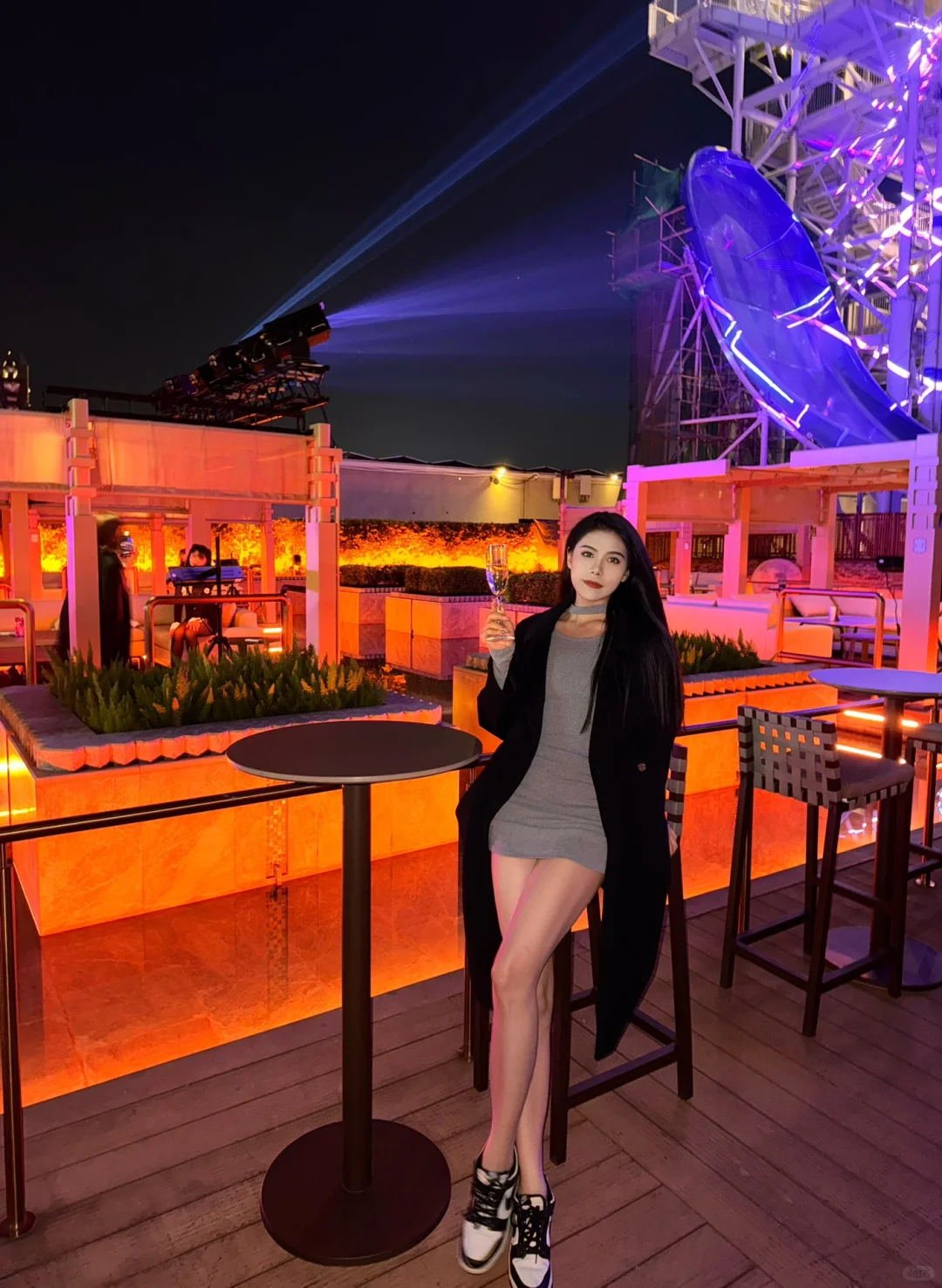 Macao-Macau Studio City Bar, the environment is super nice. It is also very nice for taking pictures