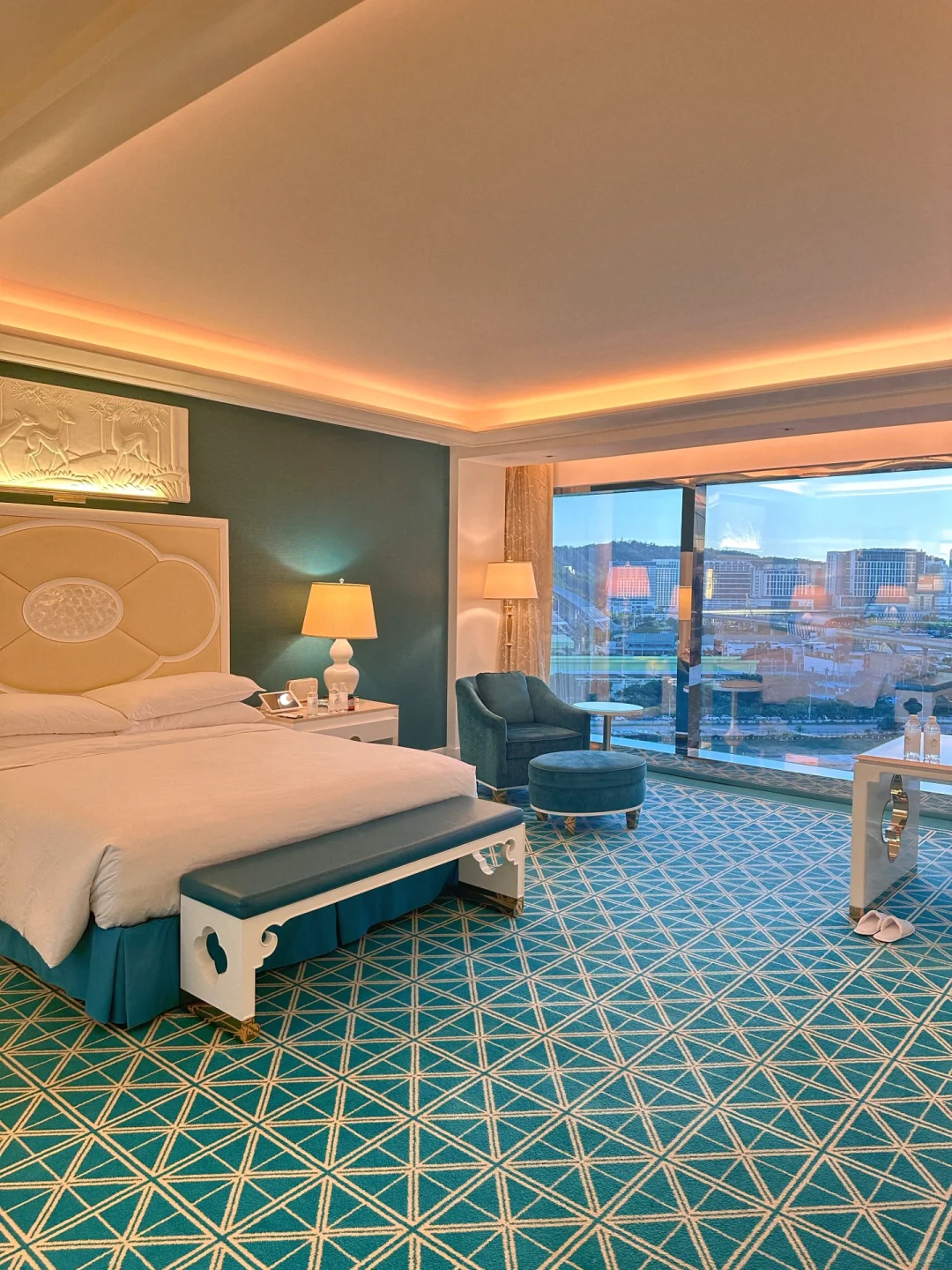 Macao-#Macau Wynn Palace Hotel, blue decoration style like a princess's room