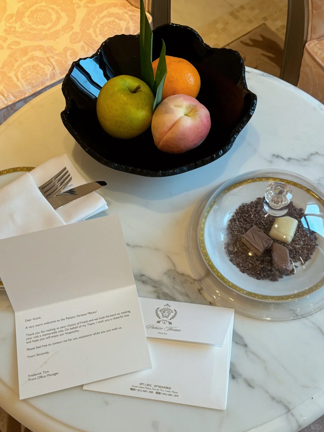 Macao-Asia's first, Macau Versace Hotel afternoon tea and accommodation experience detailed version