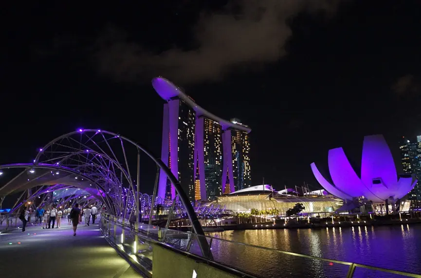 Singapore-Follow [Love Brother and Sister] to visit Singapore Travel Guide (Part 2) Marina Bay