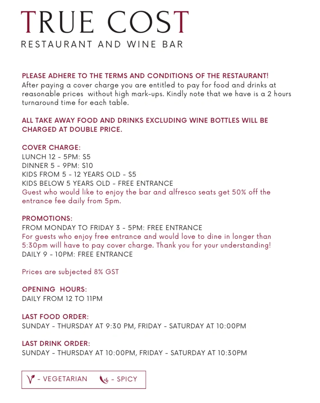 Singapore-True Cost, a delicious rooftop western restaurant in Singapore