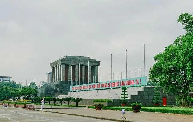 Ho Chi Minh-Ho Chi Minh Mausoleum, a Soviet-style building in Vietnam
