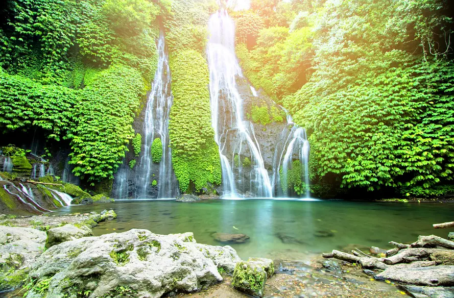 Bali-3 must-visit places in Bali: Garuda Wisnu Kencana Cultural Park, Mount Kawi Temple, Banyumala Twin Falls