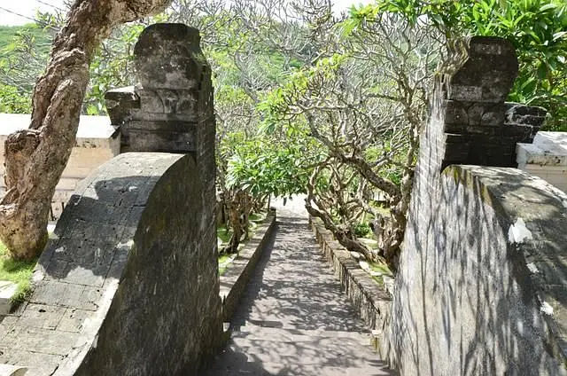 Bali-Lover's Cliff in Bali, where a couple once committed suicide