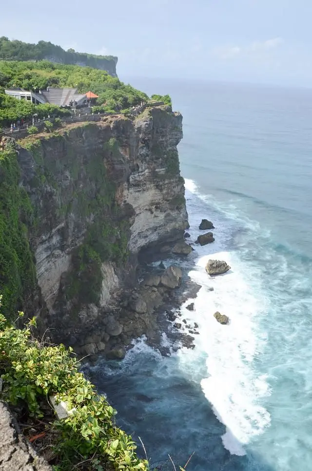 Bali-Lover's Cliff in Bali, where a couple once committed suicide