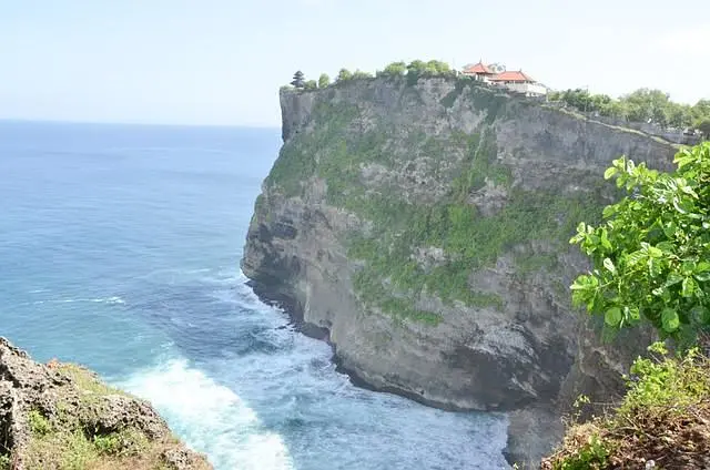 Bali-Lover's Cliff in Bali, where a couple once committed suicide