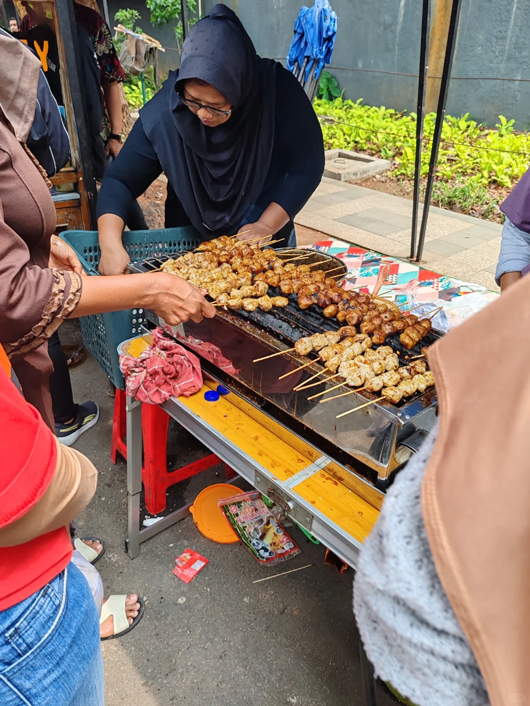 Jakarta-Indonesia, Jakarta, local food street, kuningan opens every Friday