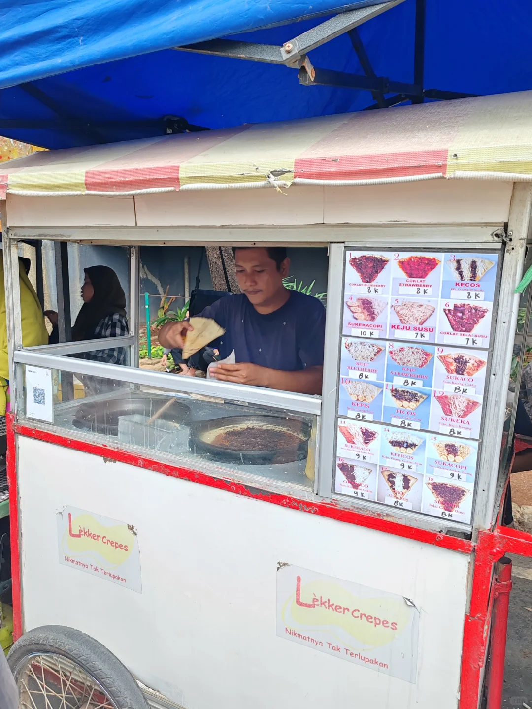 Jakarta-Indonesia, Jakarta, local food street, kuningan opens every Friday
