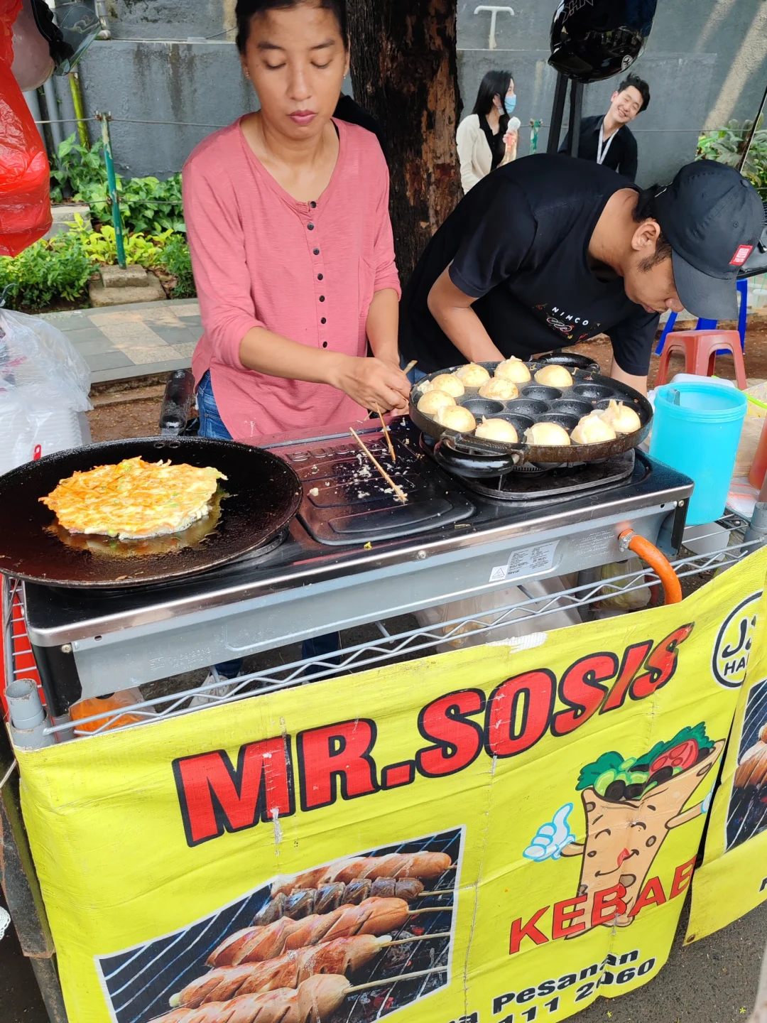 Jakarta-Indonesia, Jakarta, local food street, kuningan opens every Friday