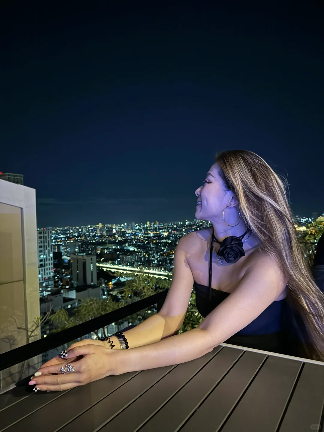 Manila/Luzon-I'm Hotel Makati, Manila, Rooftop overlooking the night view of Manila