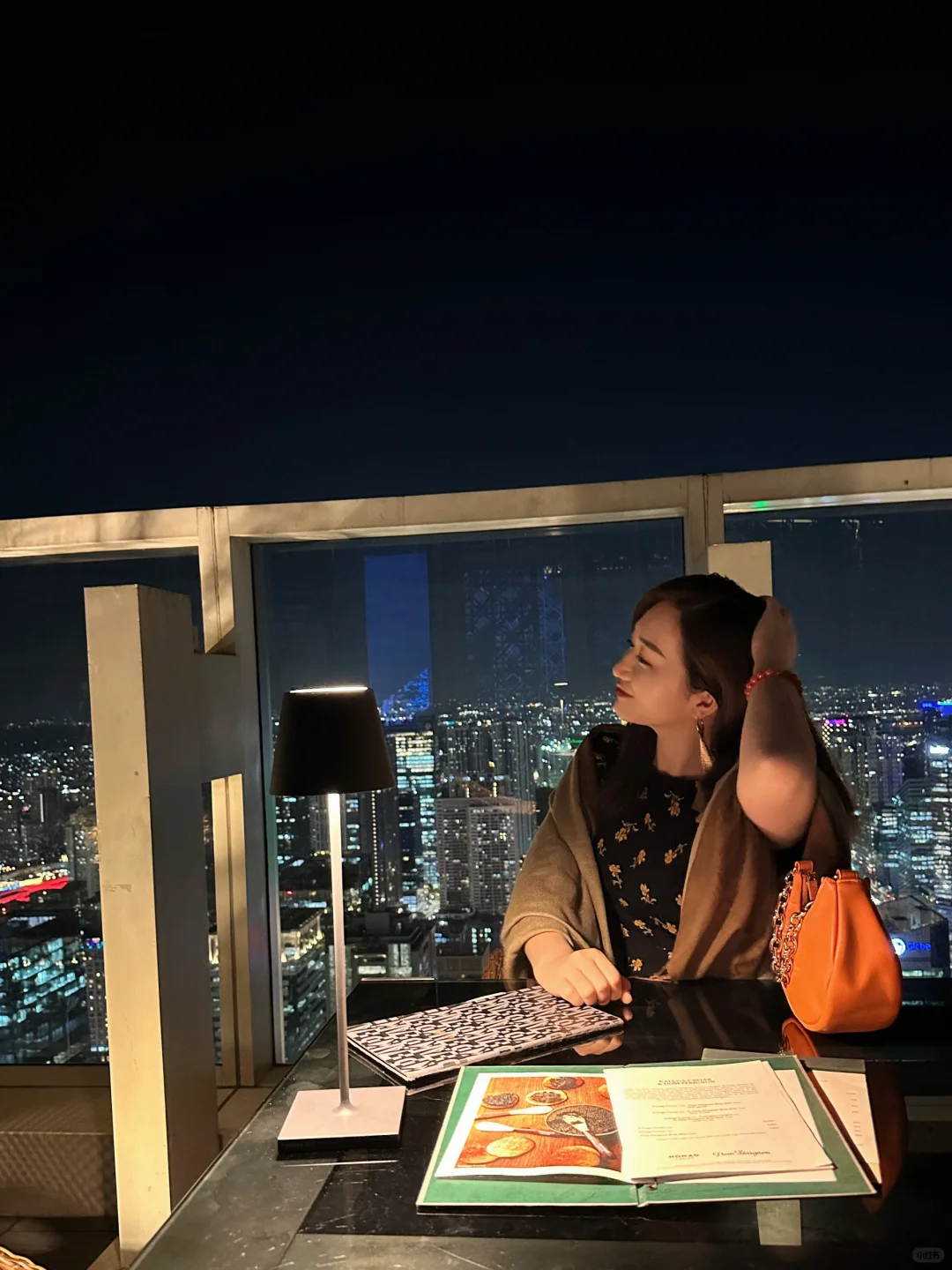 Manila/Luzon-The peak Grand Hyatt Hotel rooftop bar, overlooking the entire BGC city night view