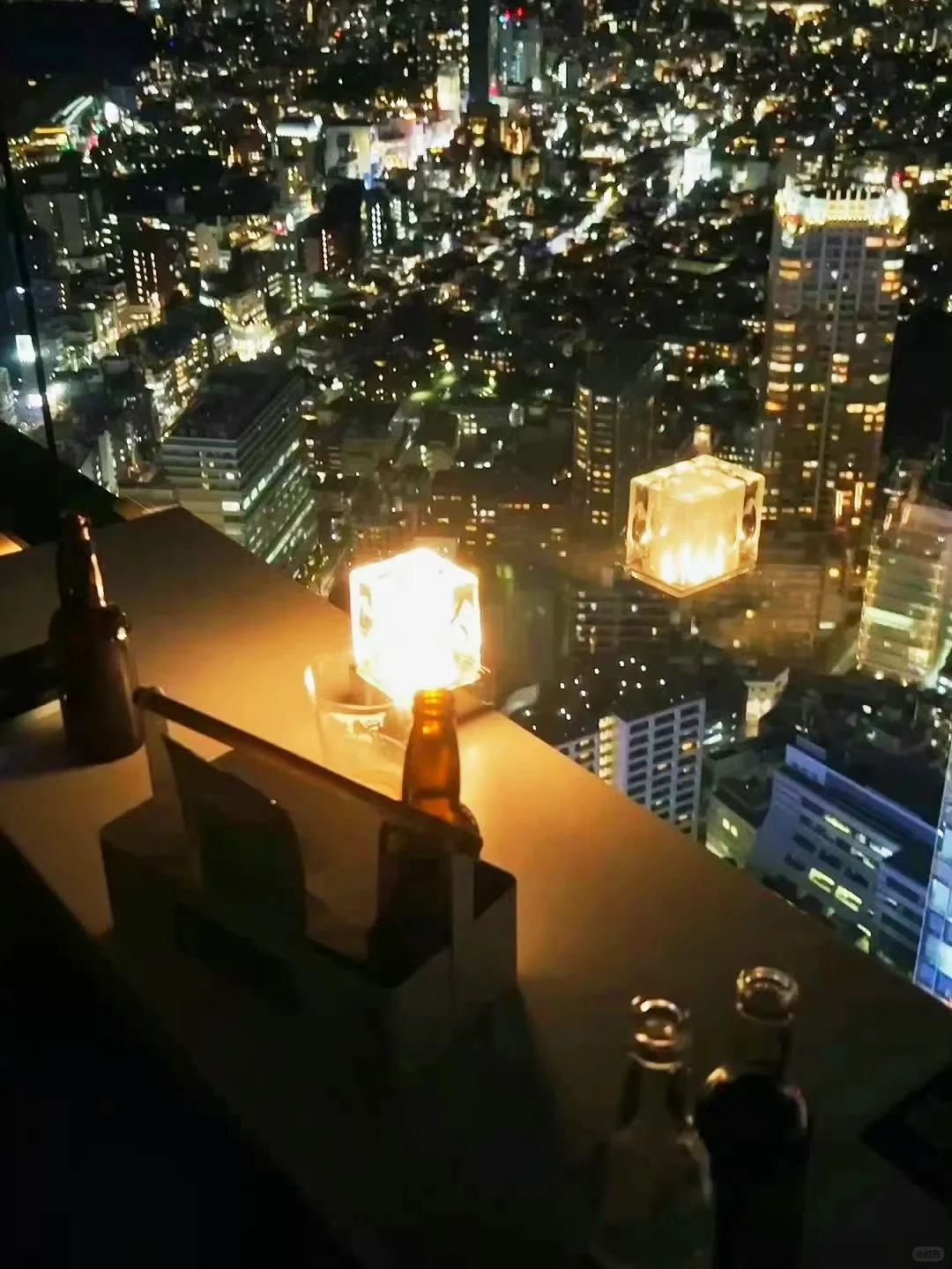Tokyo-Shibuya's top rooftop bar THE ROOF SHIBUYA SKY, overlooking Tokyo Tower