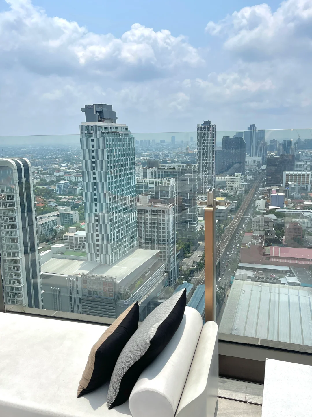 Bangkok-INNSiDE by Meliá Bangkok Sukhumvit, open-air rooftop bar and infinity pool, aerial city views