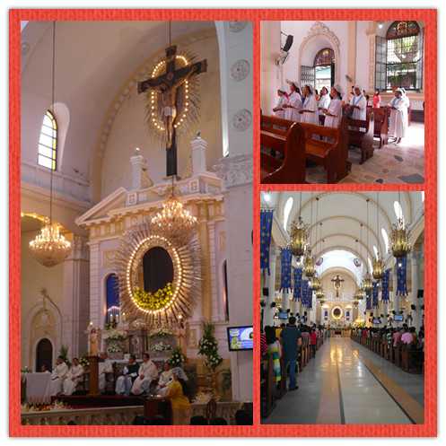 Clark/Angel City-Pilgrimage to the centuries-old Holy Rosary Parish Church in Angeles City, Philippines