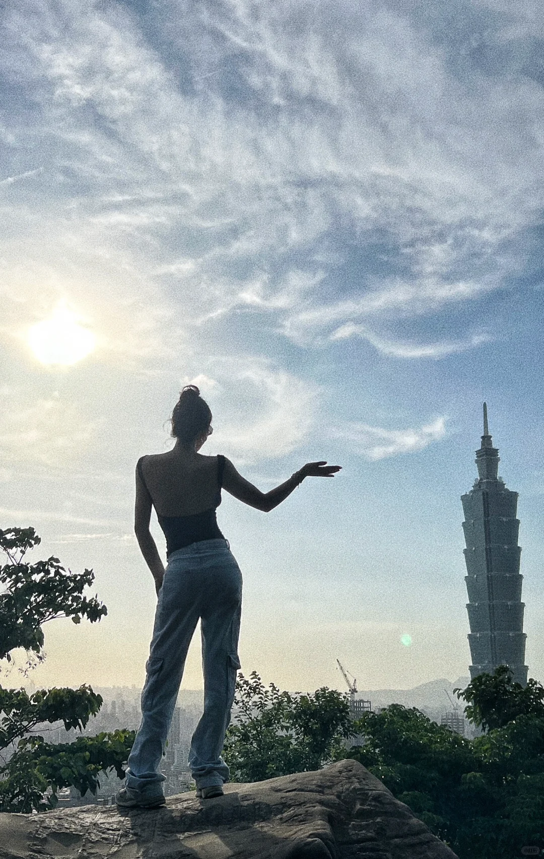 Taiwan-Xinyi Xiangshan Trail in Taipei City, the sunset worth waiting for