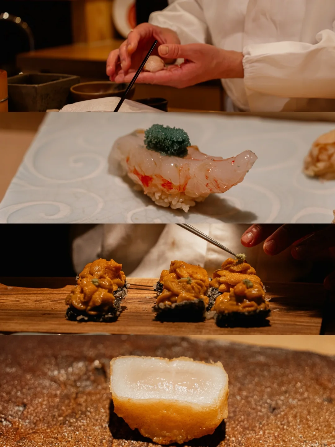 Sapporo/Hokkaido-Sushisai Wakichi, Tempura Araki, Nemuro Hanamaru, Ichiribuan. Carefully crafted Japanese cuisine