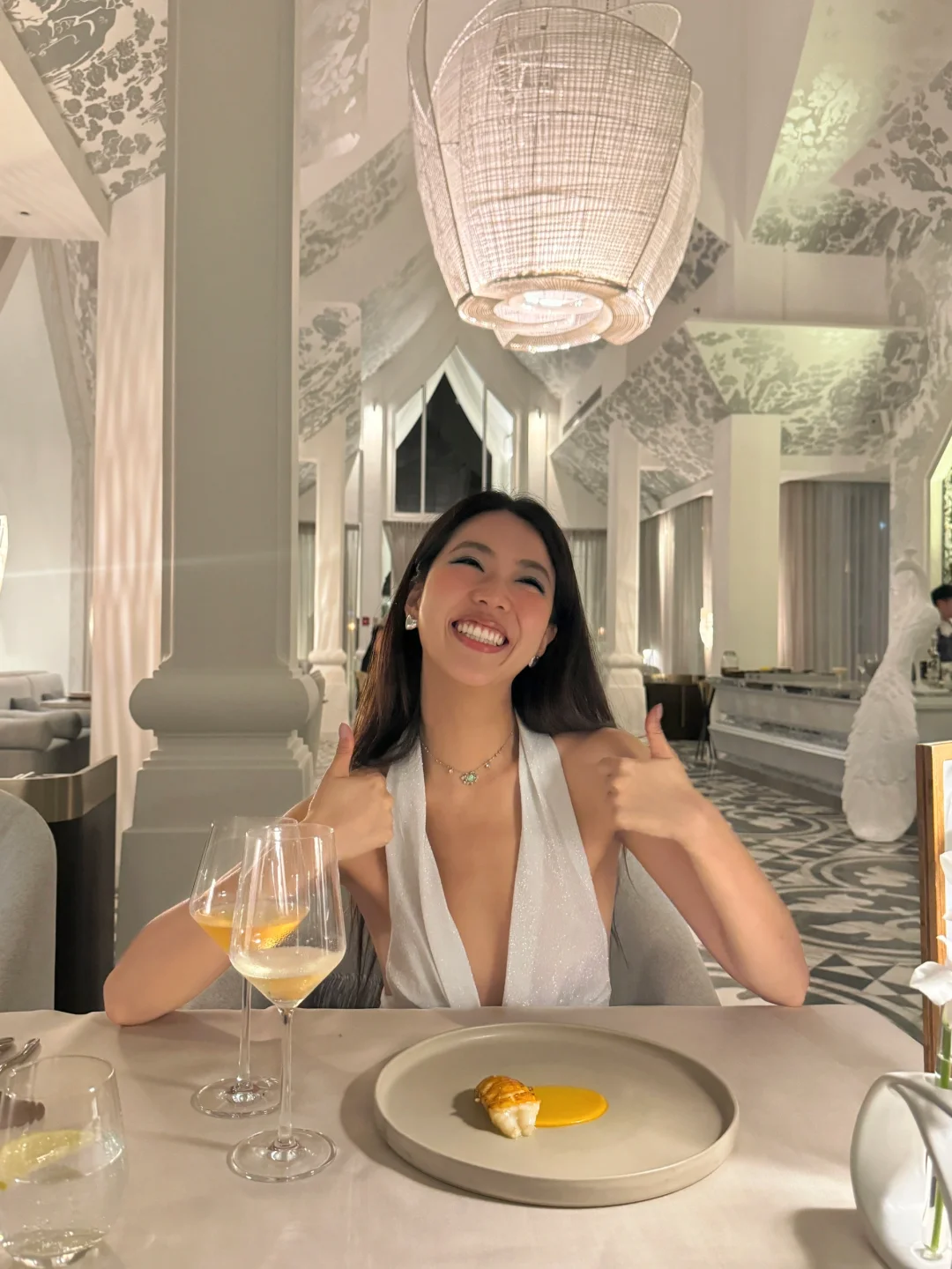 Phuket-Michelin-starred restaurant at InterContinental Phuket. Coconut caviar, ?squid pasta