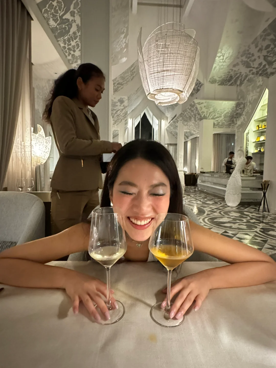 Phuket-Michelin-starred restaurant at InterContinental Phuket. Coconut caviar, ?squid pasta