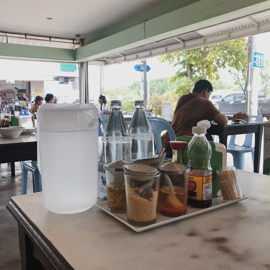 Krabi-I had a Chinese breakfast on the streets of Krabi, Thailand