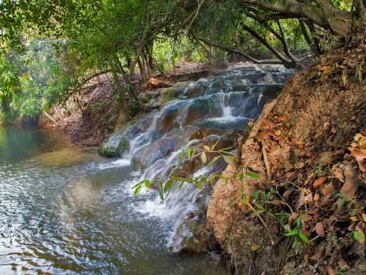 Krabi-Krabi Hot Spring Waterfall, undeveloped pristine environment