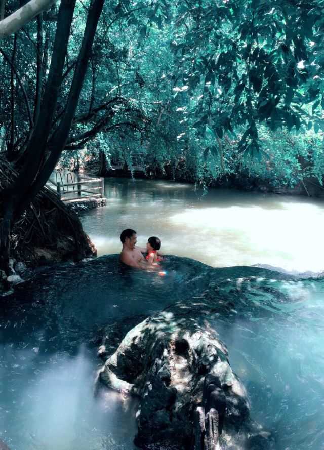 Krabi-Krabi Hot Spring Waterfall, undeveloped pristine environment