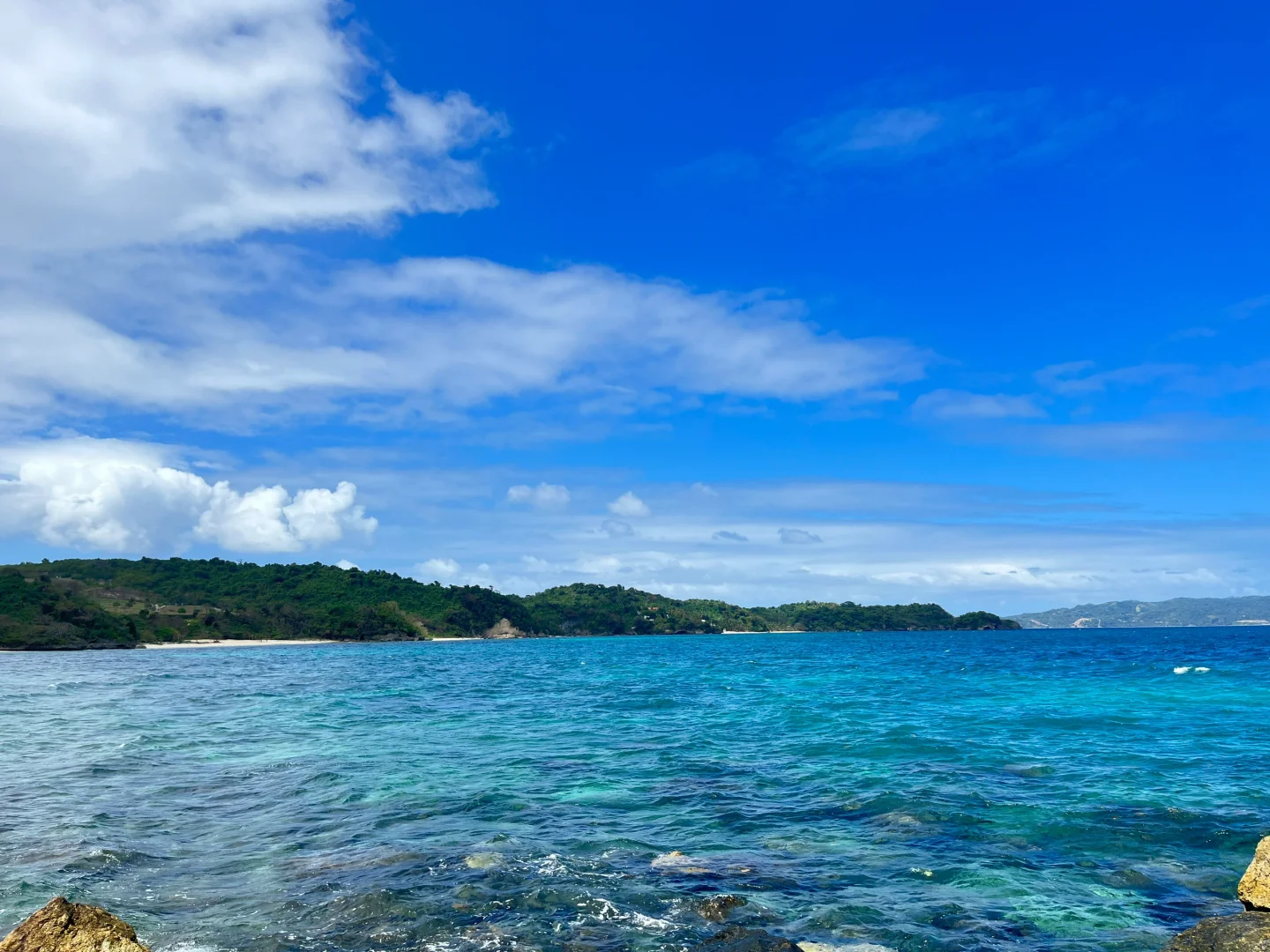 Boracay-Fairways Bluewater Hotel in Boracay has a separate beach, clean and no one is around.
