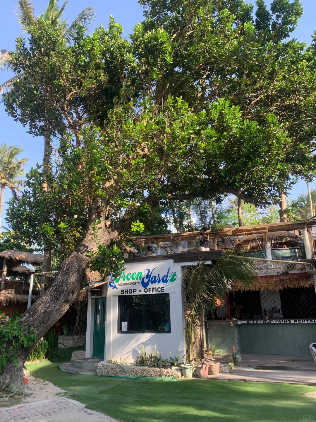 Boracay-Calma Cafe?Boracay Tree House Cafe, the net bed and tree house are my favorites