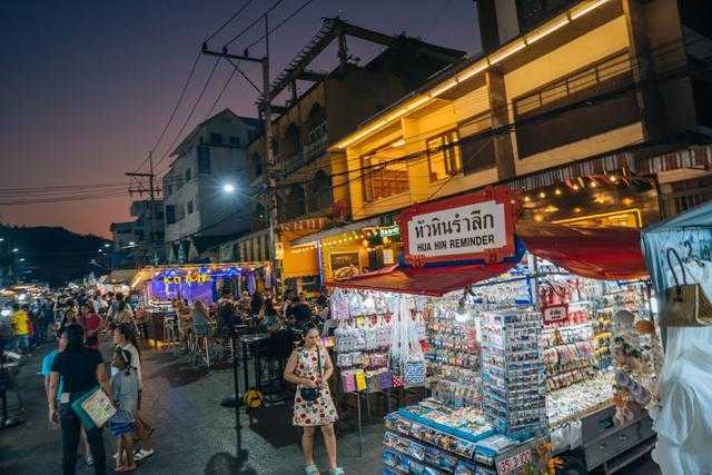 Hua Hin-Hua Hin Food Night Market in Thailand, a must-see night travel project for tourists