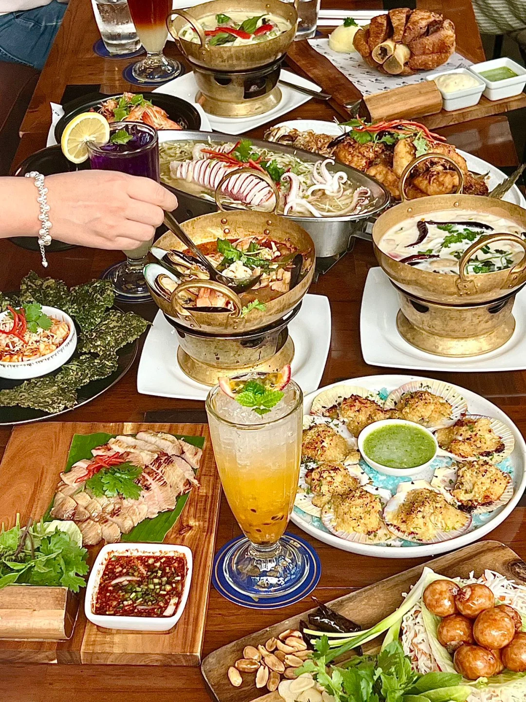 Hua Hin-Air Space Hua Hin, a gourmet restaurant with Thai decoration style