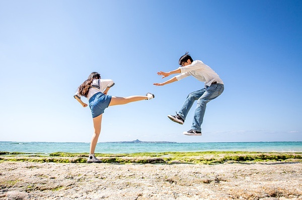 Okinawa-Go to Okinawa to see the Pacific Ocean, a couple's budget travel strategy