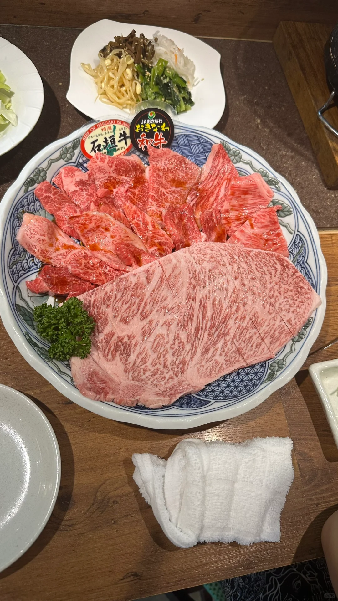 Okinawa-buchi kumojiten, Japanese BBQ, recommended steak and offal platter