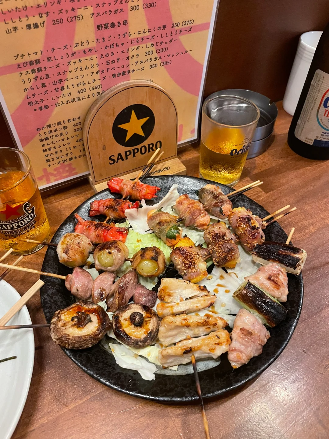 Okinawa-Kushiyaki Toyaya アタリヤ, my favorite is pork belly wrapped with sweet potato