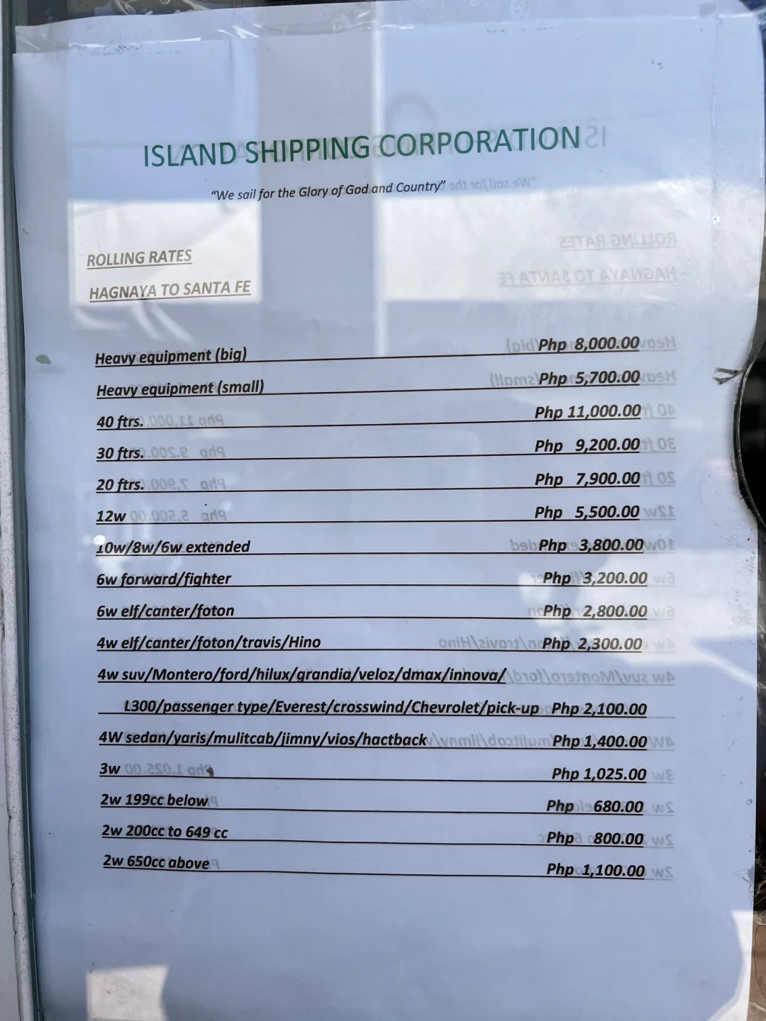 Cebu-Santa Fe Port in Cebu, ?️an island where seafood is free