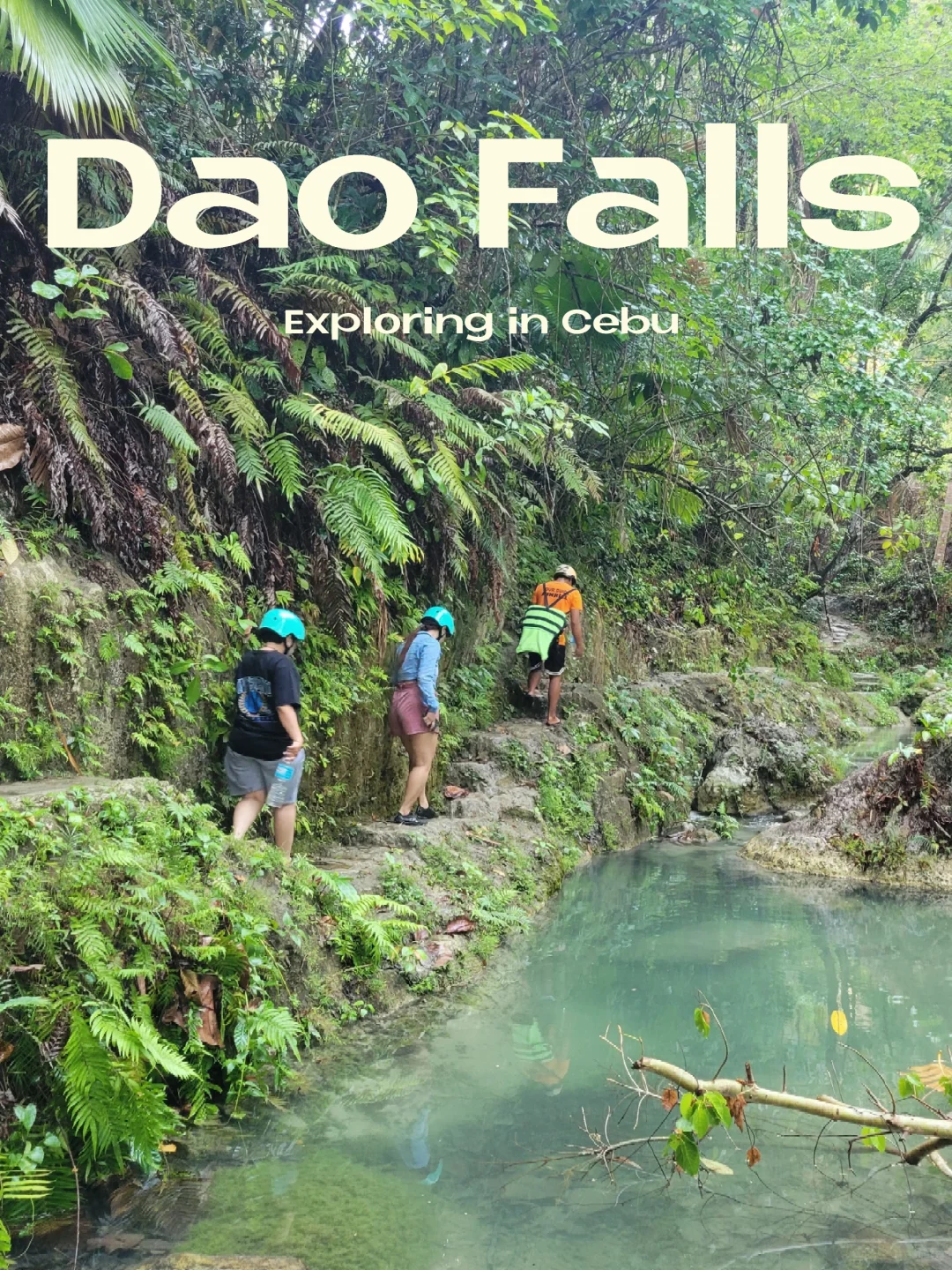 Cebu-Dao Falls, a family-friendly river tracing route, is a small attraction in Cebu Island