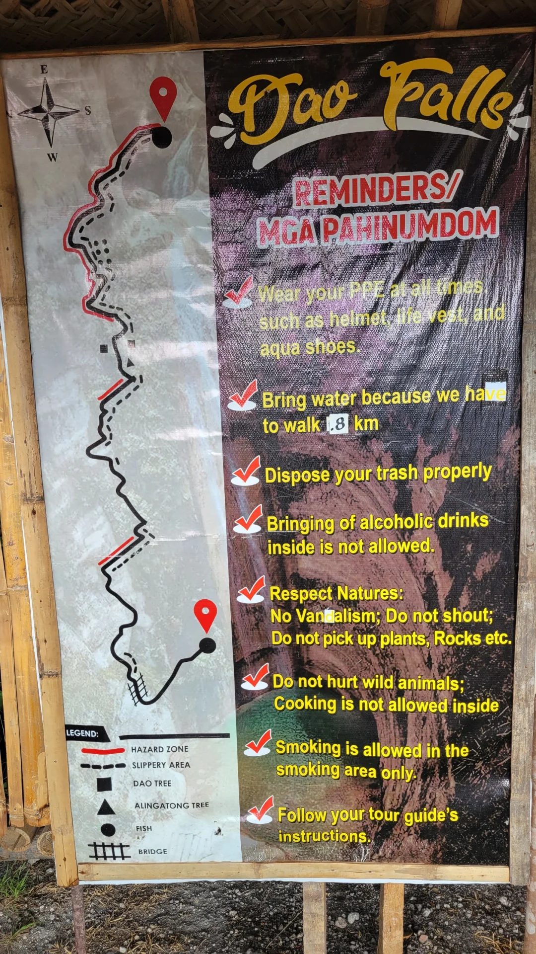 Cebu-Dao Falls, a family-friendly river tracing route, is a small attraction in Cebu Island