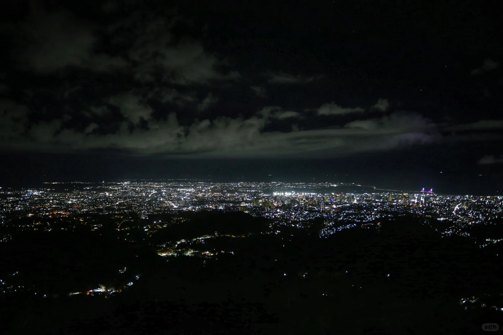 Cebu-Night view of TOPS CEBU mountaintop in Cebu?, Philippines, playing music and dancing