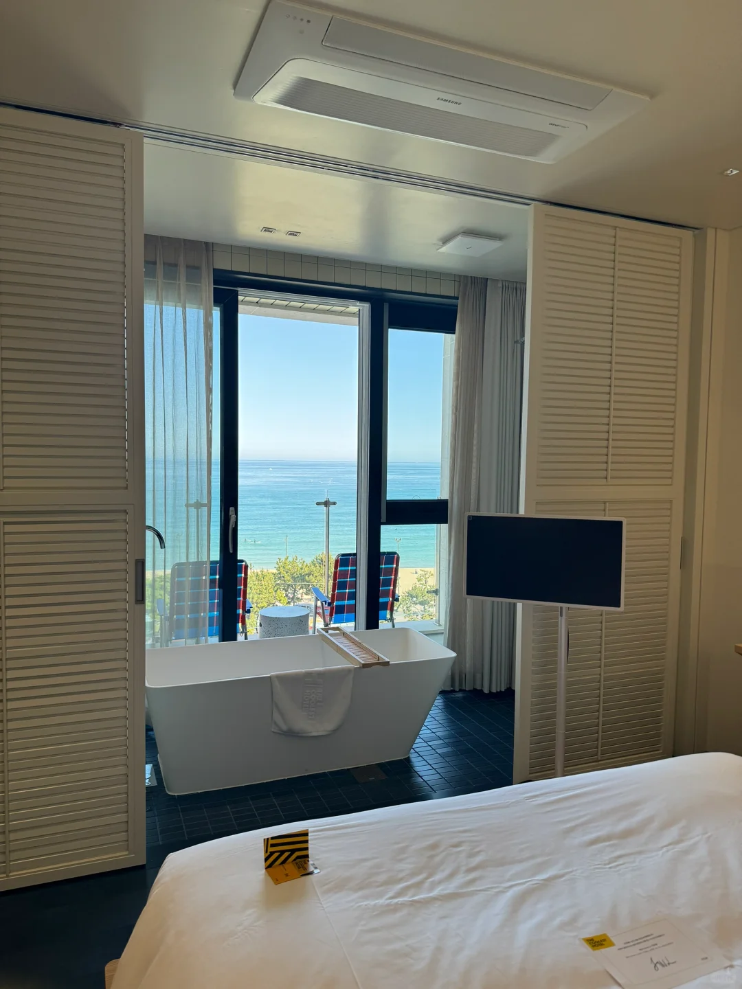 Busan/Jeju-The coolest hotel in Busan, near Songjeong Beach, few people and quiet