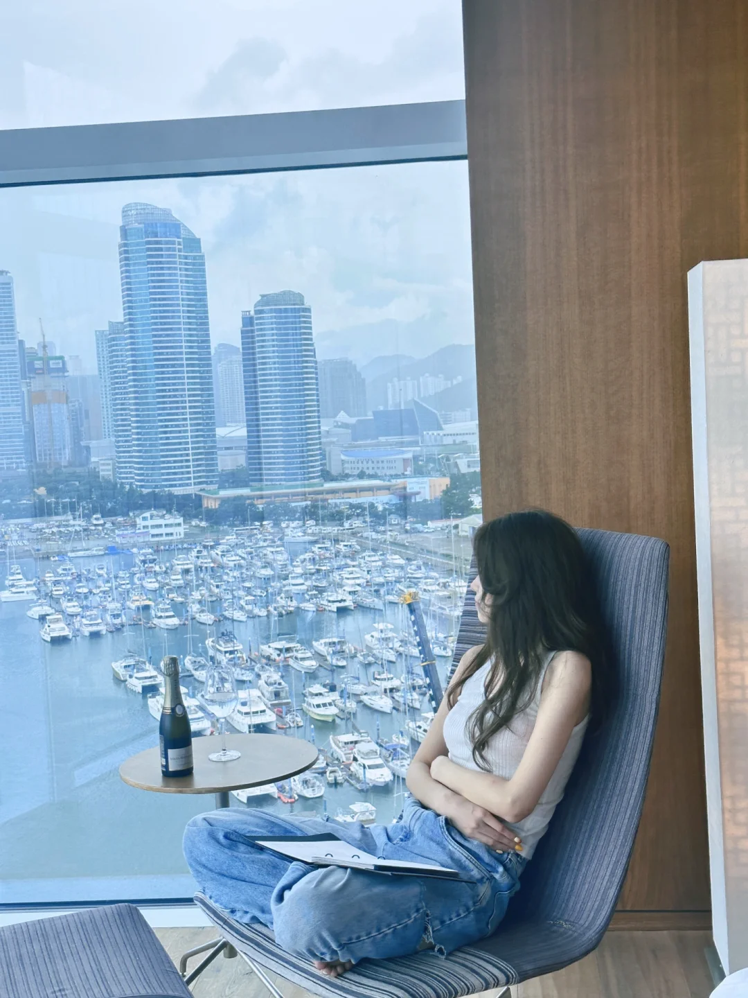 Busan/Jeju-Park Hyatt Hotel in Busan?, South Korea, with a view of the Gwangan Bridge