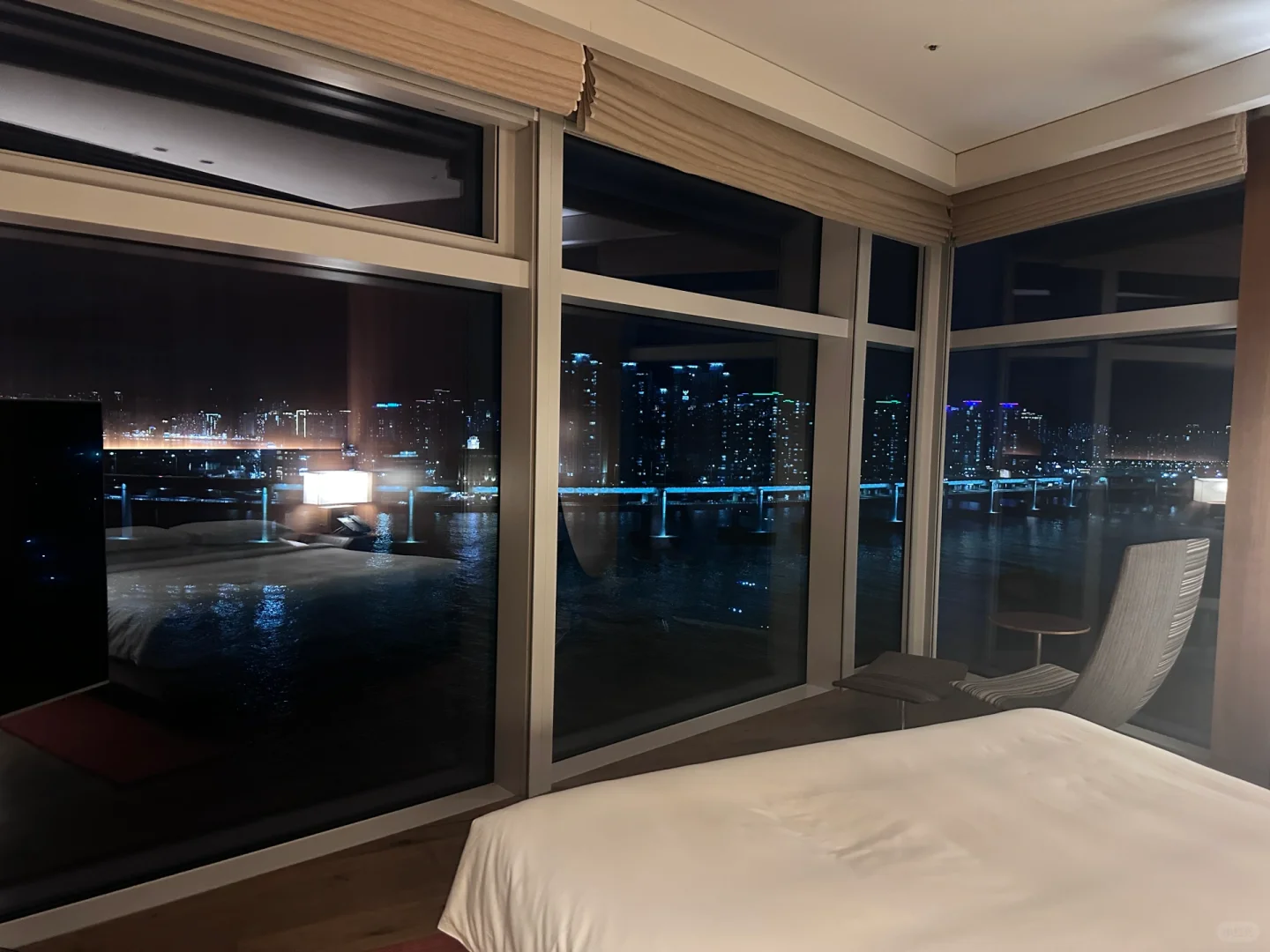 Busan/Jeju-Park Hyatt Hotel in Busan?, South Korea, with a view of the Gwangan Bridge